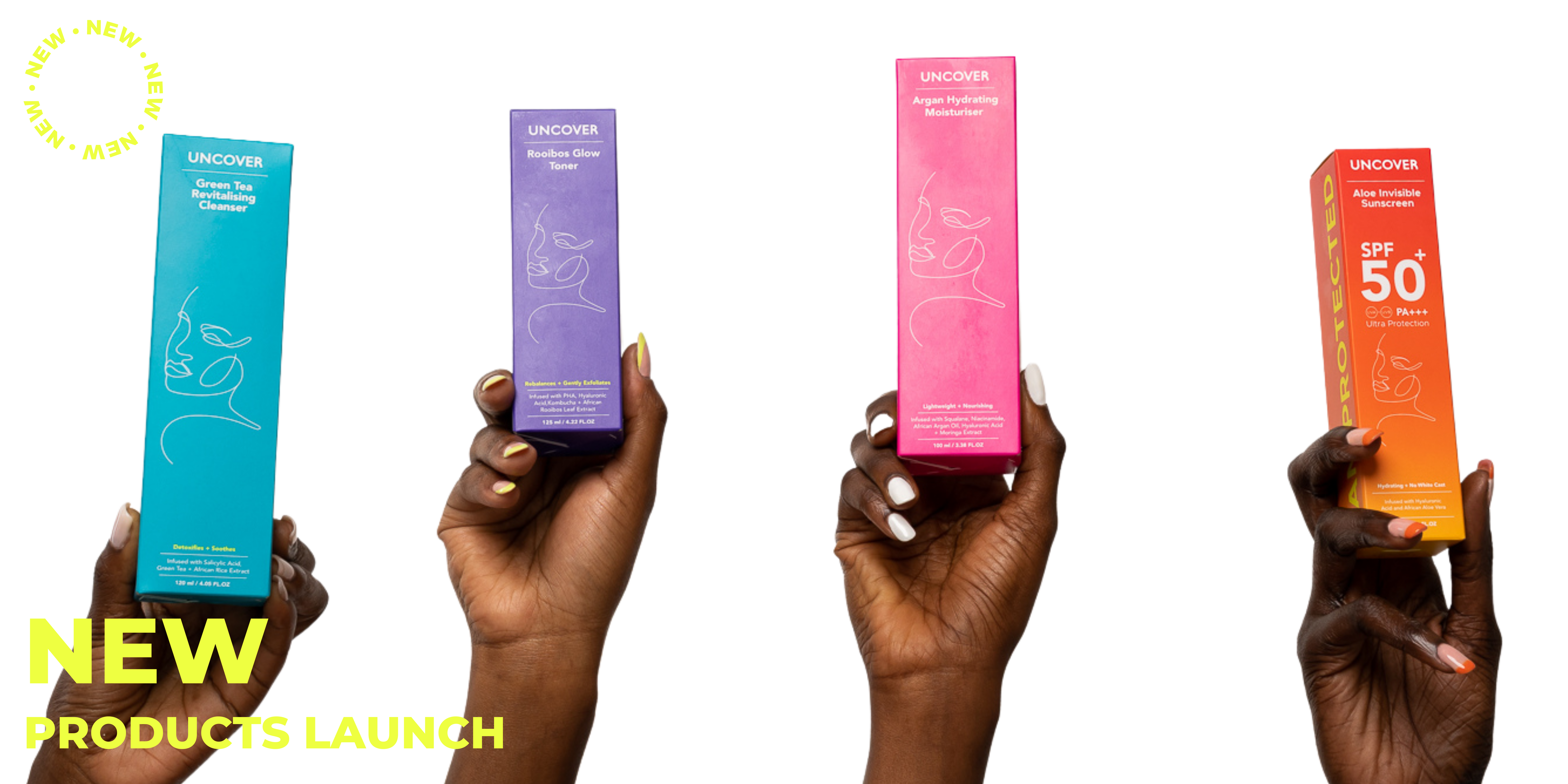 Introducing our NEW Uncover skincare products